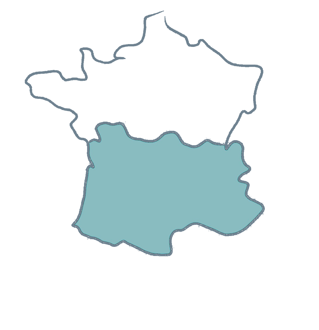 Zone d'intervention HexaScan – Occitanie et France